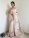 Jk 375 Cristal Jacquard Fancy Sarees Collections